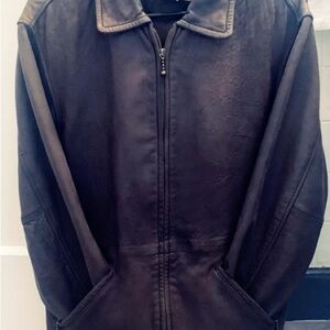 Eddie Bauer Women’s Genuine Leather Jacket Brown Medium